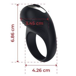   Virgite Essentials akkumulátoros vibrációs péniszgyűrű (fekete)