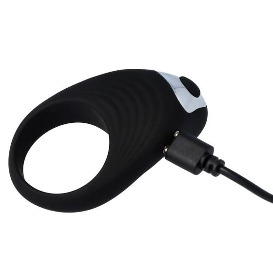 Virgite Essentials akkumulátoros vibrációs péniszgyűrű (fekete)