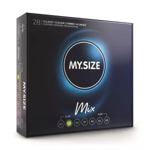 My Size – Mix 49. - 28 db egyedi méretű, vegyes óvszercsomag (49 mm)