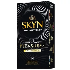 Skyn – Unknown Pleasures+ latexmentes óvszer különleges tulajdonságokkal (14 db)