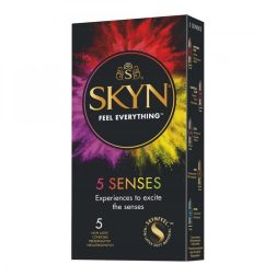 Skyn 5 Senses latex mentes óvszer válogatás (5 db)