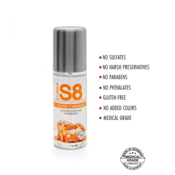 S8 vízbázisú síkosító,sóskaramell aromával (125 ml)
