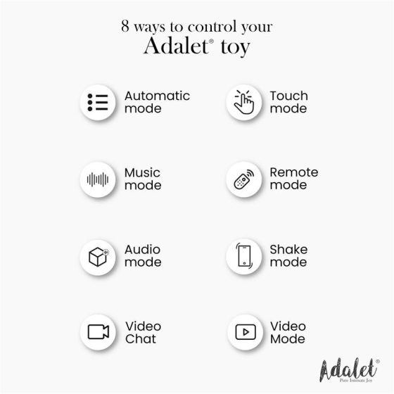 Adalet Gently okos G-pont vibrátor (mályva) (APP-os)