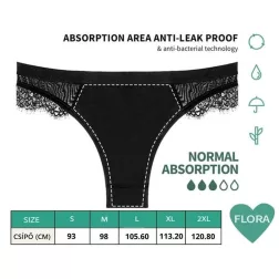   Adalet Flora menstruációs bugyi, átlagos nedvszívó képességgel
