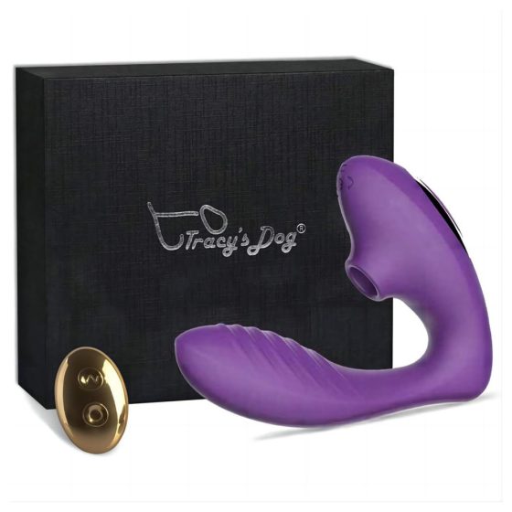 Tracy's Dog OG Pro 2 vibrátor, léghullámos csiklóizgatóval, távirányítóval (lila)