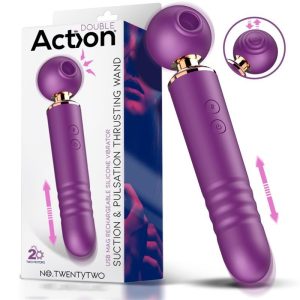 Action No. Twentytwo léghullámos és pulzációs csiklóizgató, fel-le mozgással Action No. Twentytwo léghullámos és pulzációs csiklóizgató, fel-le mozgással