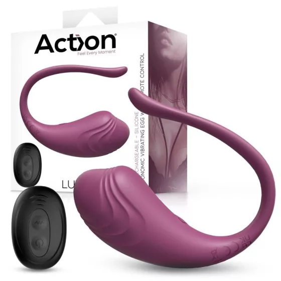 Action – Luvia távirányítható vibrációs tojás (lila)
