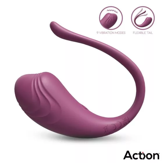 Action – Luvia távirányítható vibrációs tojás (lila)