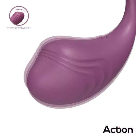 Action – Luvia távirányítható vibrációs tojás (lila)