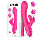  Action Antony dupla pulzációs G-pont vibrátor, mozgó vibrációs csiklóággal (rózsaszín)