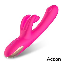   Action Antony dupla pulzációs G-pont vibrátor, mozgó vibrációs csiklóággal (pink)
