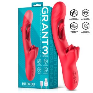 IntoYou Grant vibrátor mozgó szárrésszel, nyelvecskés csiklóizgatóval (pink) IntoYou Grant vibrátor mozgó szárrésszel, nyelvecskés csiklóizgatóval (pink)