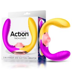   Action Two Lovers 3 az 1-ben kényeztető (vibráció, mozgás, léghullámok)