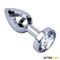   AfterDark – Boltek Disco fém fenékdugó áttetsző kristállyal (S méret).