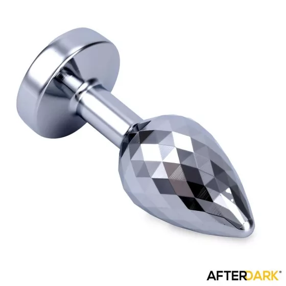 AfterDark – Boltek Disco fém fenékdugó áttetsző kristállyal (S méret).