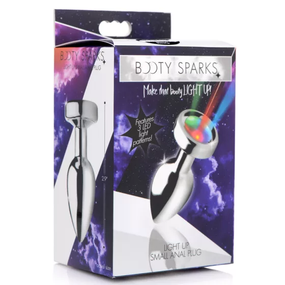 Booty Sparks – fém fenékdugó LED világítással (S méret).