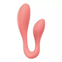   Adrien Lastic Couple Secrets 2.0 - okos kétvégű vibrátor (rózsaszín) (APP-os)