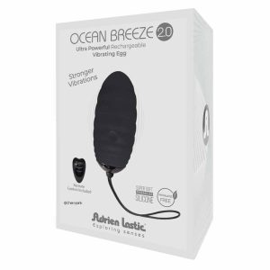 Adrien Lastic Ocean Breeze 2.0 vibrációs tojás távirányítóval (fekete). Adrien Lastic Ocean Breeze 2.0 vibrációs tojás távirányítóval (fekete).