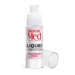   Amoréane Liquid Vibrator - csikló stimuláló gél hölgyeknek, eper illattal (30 ml)