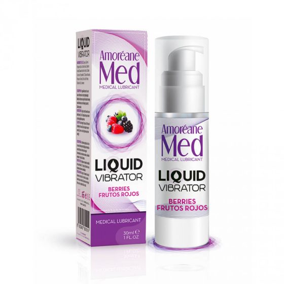 Amoréane Liquid Vibrator - csikló stimuláló gél hölgyeknek, erdei gyümölcsös illattal (30 ml)