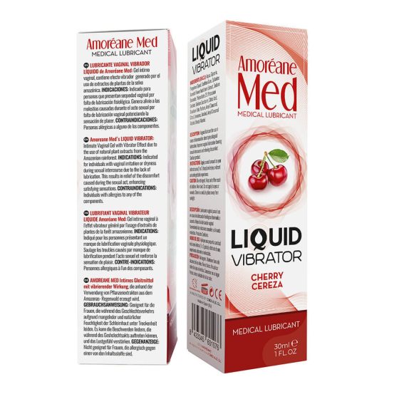 Amoréane Liquid Vibrator stimuláló gél hölgyeknek, cseresznye illattal (30 ml)