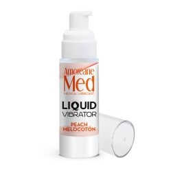   Amoréane Liquid Vibrator - csikló stimuláló gél hölgyeknek, barack illattal (30 ml)