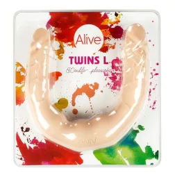 Alive – Twins hajlítható kétvégű dildó (L méret).