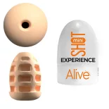   Alive Shot mini maszturbátor, semleges nyílással (világos bőrszín)