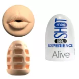   Alive Shot mini maszturbátor, száj nyílással (világos bőrszín)