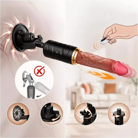 Venus – Dildo Pro lökővibrátor, távirányítóval, tapadótalppal