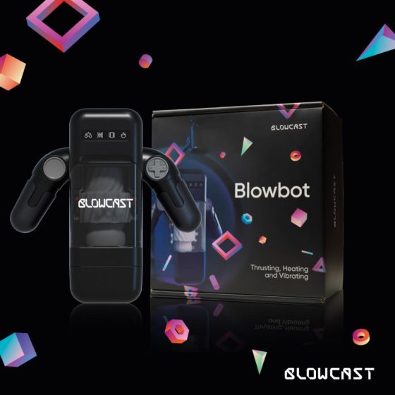 Blowcast Blowbot maszturbátor, fel-le mozgással, vibrációval, melegítő funkcióval