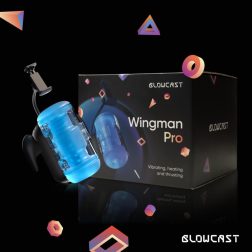   Blowcast Wingman Pro maszturbátor, fel-le mozgással, vibrációval, melegítő funkcióval