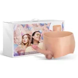   IntoYou – Bodymatch szilikon boxer, integrált realisztikus dildóval (18 cm, világos bőrszín)