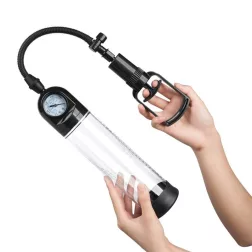   Boost PSX03 kétujjas péniszpumpa, nyomásmérővel (áttetsző)