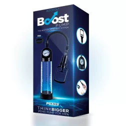   Boost PSX03 kétujjas péniszpumpa, nyomásmérővel (áttetsző)