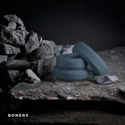   Boners – pénisz- és heregyűrű készlet (3 db-os) (kék)