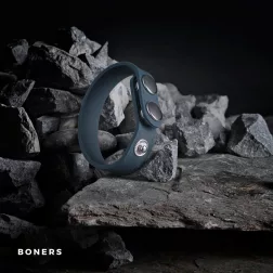   Boners – péniszpánt vagy herepánt szilikonból (S-M méret) (kék).