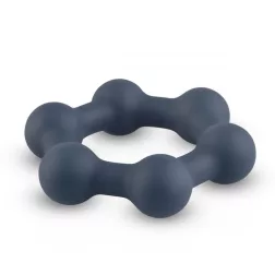 Boners – Hexagon acélmagvas péniszgyűrű (kék)
