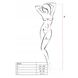 Passion – alul nyitott cicaruha (fekete)