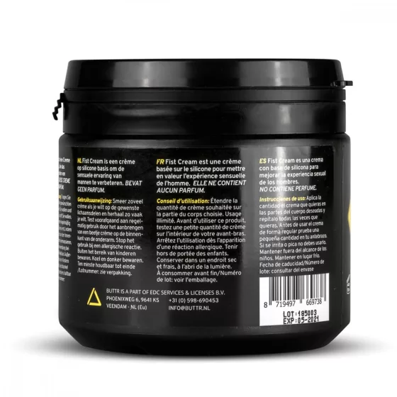 BUTTR – Fist Cream szilikonbázisú síkosító krém fistinghez (500 ml)