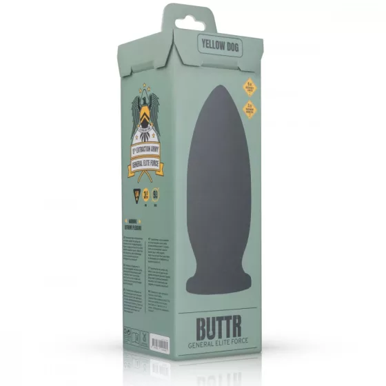 BUTTR – Yellow Dog nagyméretű, ovál anál dildó