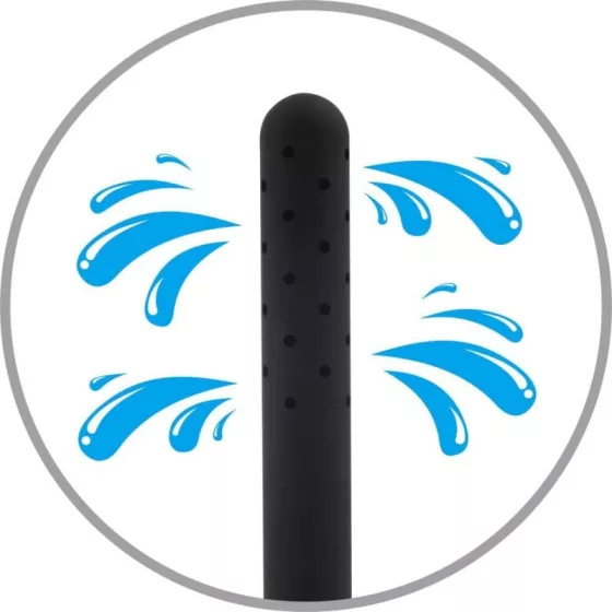 Chisa – Black Mont zuhanycsőre szerelhető anál tisztító (lyukak oldalt, 15 cm)