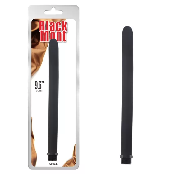 Chisa – Black Mont zuhanycsőre szerelhető, hajlékony anál tisztító szilikonból (24,5 cm)