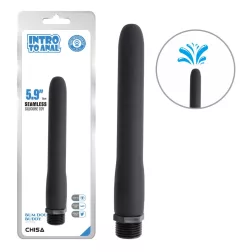   Chisa – Black Mont zuhanycsőre szerelhető, hajlékony anál tisztító szilikonból (16,5 cm)