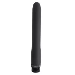   Chisa – Black Mont zuhanycsőre szerelhető, hajlékony anál tisztító szilikonból (16,5 cm)