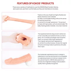 Kokos herehámos pénisztoldó (16 cm)
