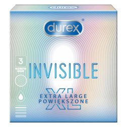   Durex Invisible XL 3 db extra vékony, nagyobb méretű óvszer