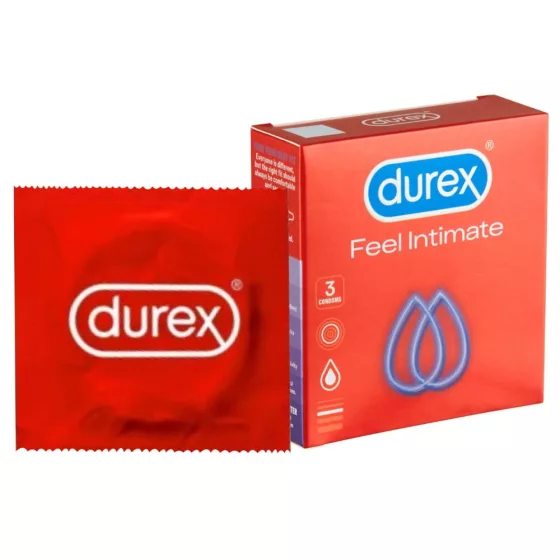 Durex Feel Intimate 3 db  extra síkosítású óvszer