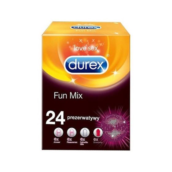 Durex Fun Mix 24 darabos óvszer válogatás