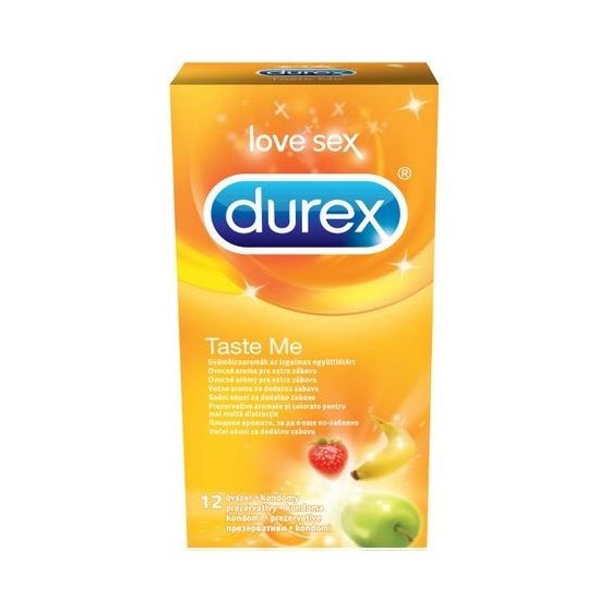 Durex Taste Me 12 db ízesített, színes óvszer
